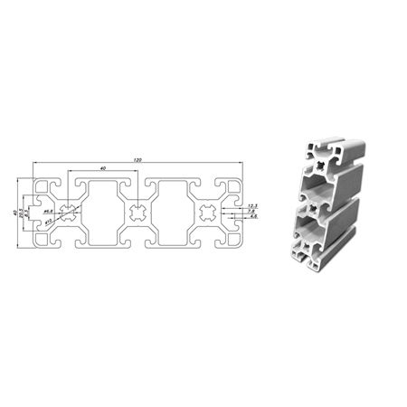 Nhôm định hình PTP 4040L-10
