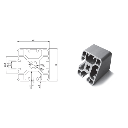 Nhôm định hình PTP 4040L2SA-8