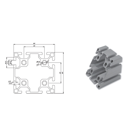 Nhôm định hình PTP 8080-8