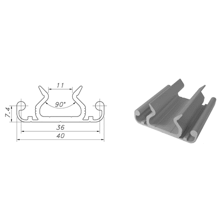 Nhôm định hình PTP CPC4040-8