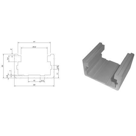 Nhôm định hình PTP TP3050-8