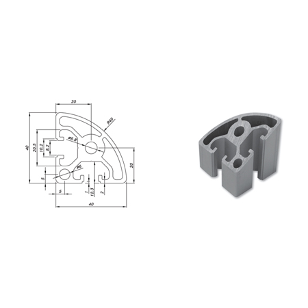 Nhôm định hình PTP 4040CR-8