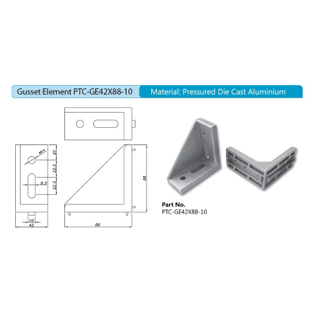 Gusset Element PTC-GE42X88-10
